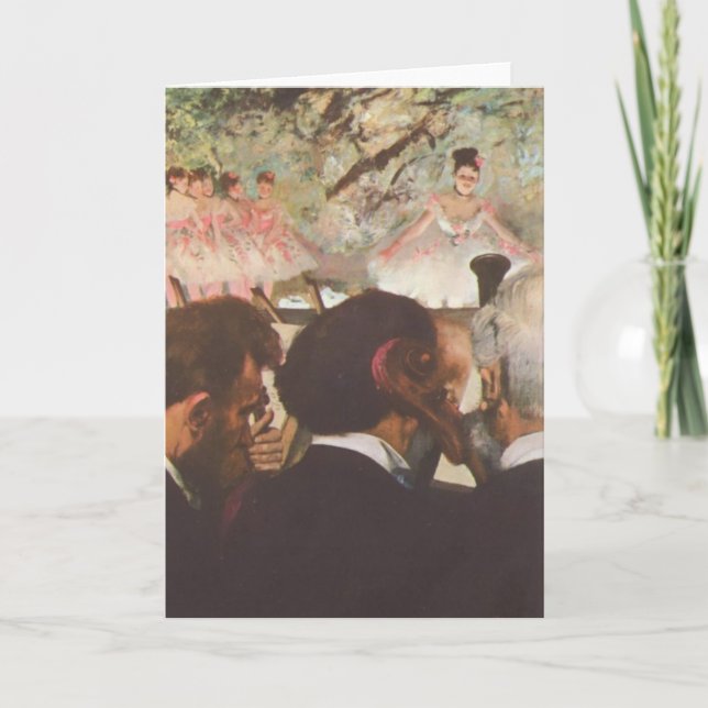 Musicians in the Orchestra by Edgar Degas Card Karte (Vorderseite)