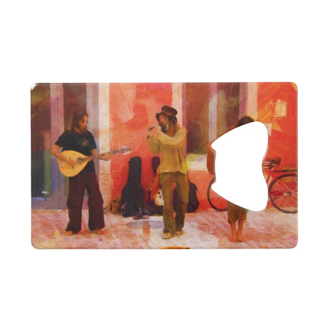 Musiciens de rue jouant de la guitare Mandoline et (Devant (Horizontal))