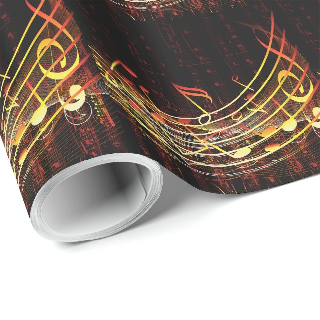 Musik 4 - Wrapping Paper Geschenkpapier (Rolleneckpunkt)