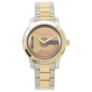 Musik-Akustikgitarre-Uhr Armbanduhr