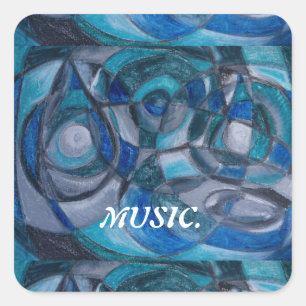 MUSIK ART STICKERS VON KÜNSTLER PAULA REILLY.