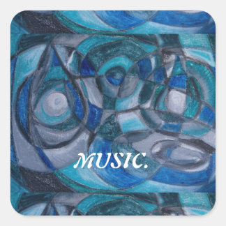 MUSIK ART STICKERS VON KÜNSTLER PAULA REILLY.