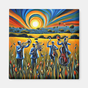 Musik auf der Wiese 2 Magnet