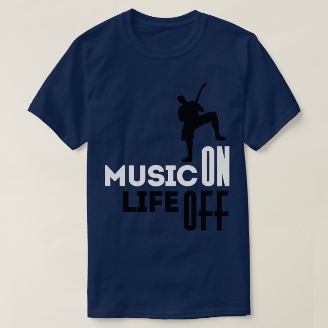 Musik auf Weiß T-Shirt (Design vorne)