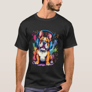 Musik Beagle Dj Mit Kopfhörern Musikalische Hunde T-Shirt