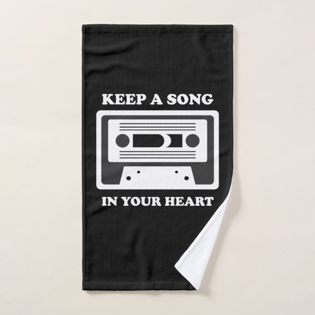 Musik Behalte ein Lied im Herzen Handtuch (Handtuch)