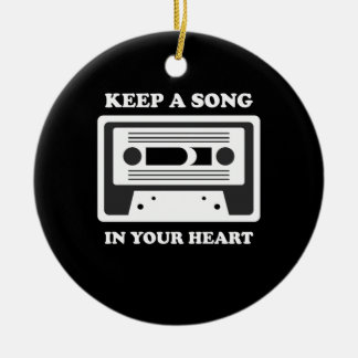 Musik Behalte ein Lied im Herzen Keramik Ornament