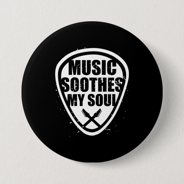Musik beruhigt mein Soul Button (Vorderseite)
