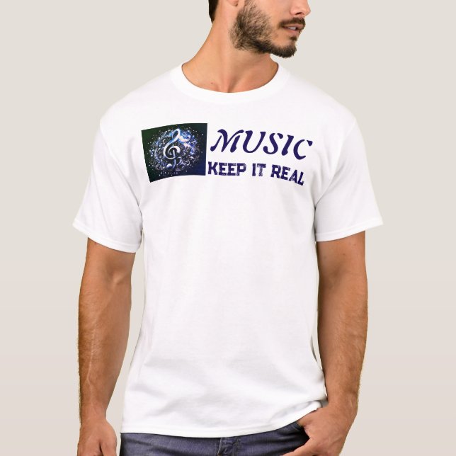 MUSIK - Bleib Echt  T-Shirt (Vorderseite)