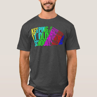 Musik Bleibt Old School Stereo Retro retro T-Shirt