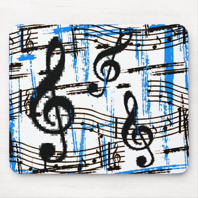 Musik-Blues Mousepad (Vorne)