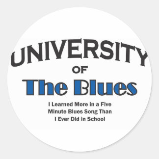 Musik-Blues Runder Aufkleber