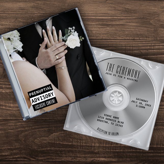 Musik CD Case Album Cover Wedding Einladung (Von Creator hochgeladen)
