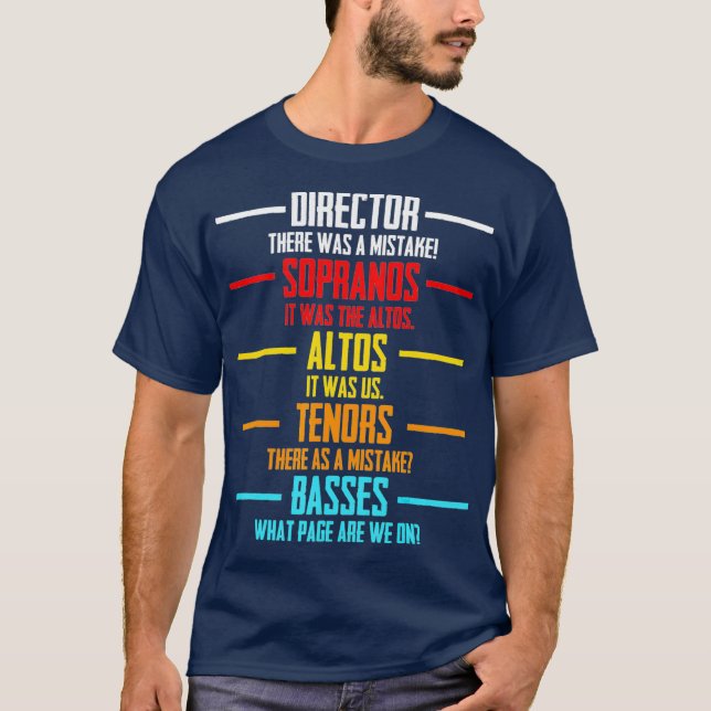 Musik Chormusik für Theater T-Shirt (Vorderseite)