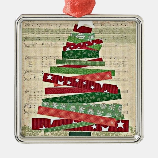 "MUSIK & CHRISTMAS BAUORNAMENT** UND GESCHENKE ORNAMENT AUS METALL (Vorne)