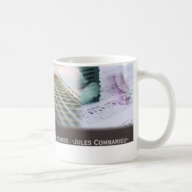 Musik denkt mit Gitarre Kaffeetasse (Rechts)