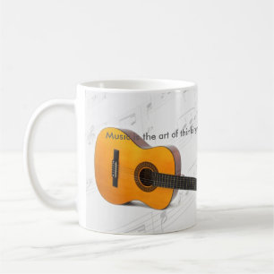 Musik denkt mit solider Gitarre Kaffeetasse