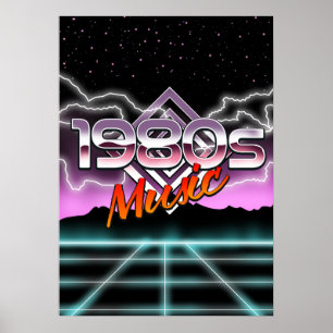 Musik der 1980er Jahre Poster