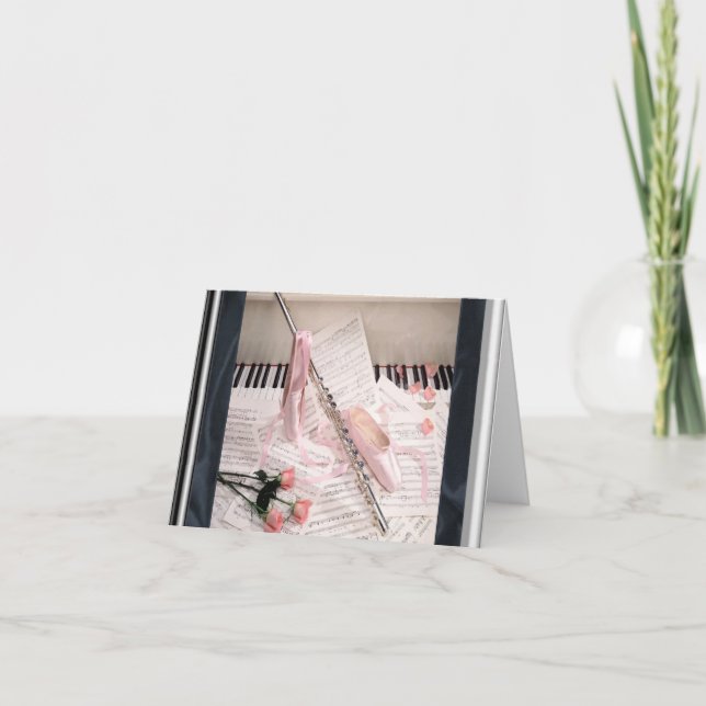 Musik der Flöte und der Grundgedanke-Karte Karte (Vorderseite)