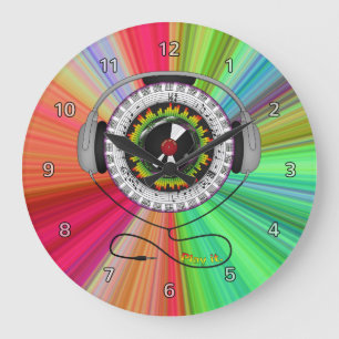 Musik der Lebenszeit Große Wanduhr
