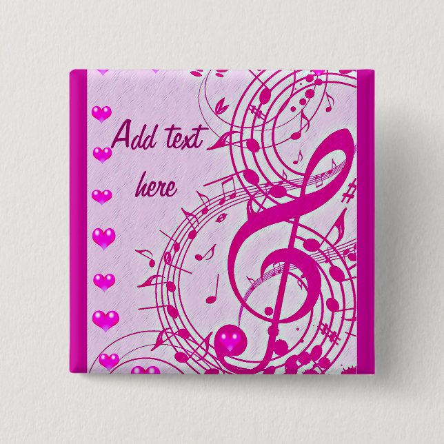 Musik der Liebe Button (Vorderseite)