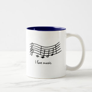Musik der Liebe I, Anmerkungen über gewellte Zweifarbige Tasse