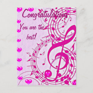 Musik der Liebe Postkarte