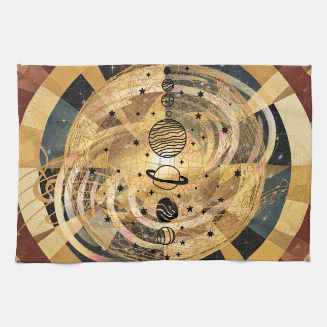 Musik der Sphären Geschirrtuch (Horizontal)