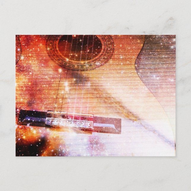 Musik der Weltpostkarte Postkarte (Vorderseite)