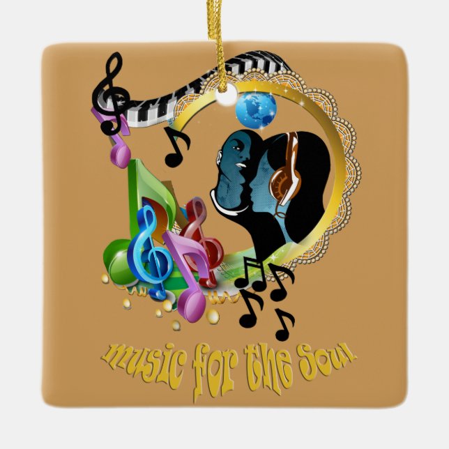 Musik des Souls Keramikornament (Vorderseite)