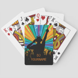 Musik-DJ-benutzerdefinierte Textspielkarten Spielkarten