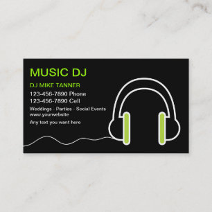 Musik-DJ-Geschäftskarten Visitenkarte