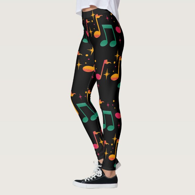 Musik drucken leggings (Links)