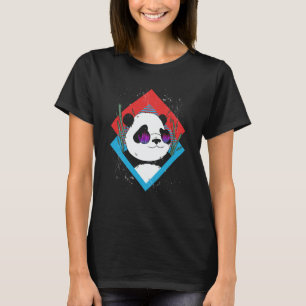 Musik Equalizer DJ Rave Party Musiker Panda T-Shirt