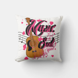 Musik, es fühlt sich gut als Kopfkissen Kissen