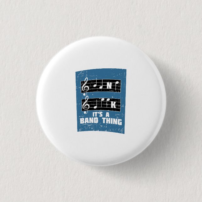 Musik - Es ist eine Band-Sache Button (Vorderseite)