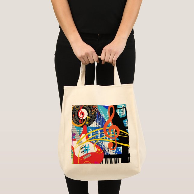 Musik feiern tragetasche (Vorderseite (Produkt))