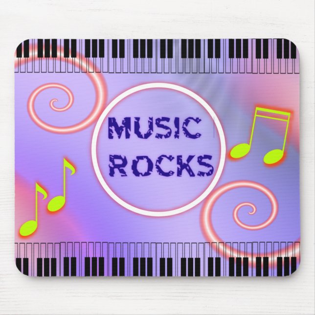 Musik-Felsen! Mausunterlage Mousepad (Vorne)