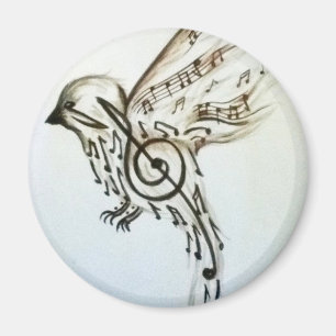 Musik flys magnet