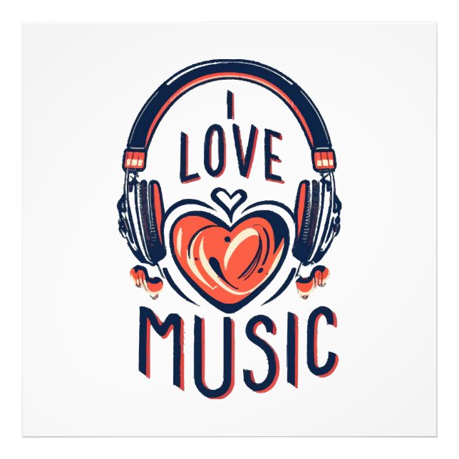 Musik Fotodruck (Vorne)
