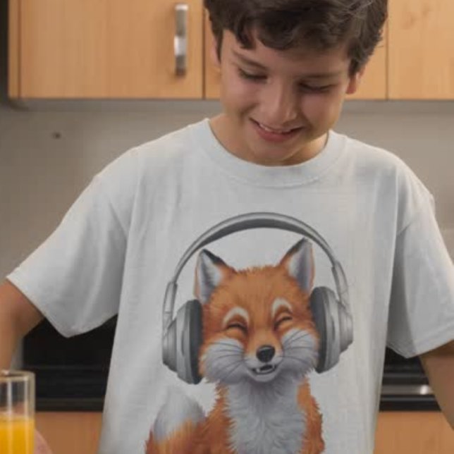 Musik-Fuchs lustig T-Shirt (Von Creator hochgeladen)