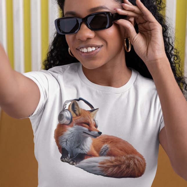 Musik-Fuchs lustig T-Shirt (Von Creator hochgeladen)