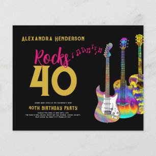 Musik für die 40er Geburtstagsparty rockt das Budg Flyer