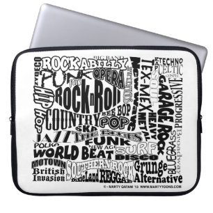 Musik für jeder 15 Zoll-Laptop-Hülse Laptopschutzhülle
