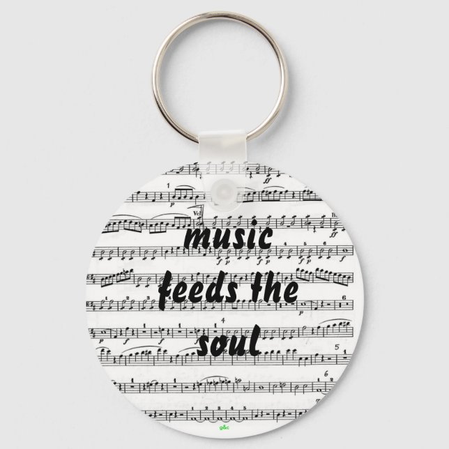 Musik Füttre das Soul Schlüsselanhänger (Vorderseite)