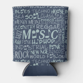 Musik Genres Word Collage benutzerdefinierte Geträ Dosenkühler