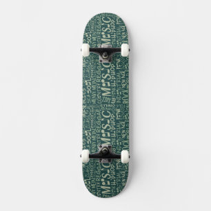 Musik Genres Word Collage Skateboards