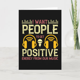 Musik gewinnt positive Energie aus unserer Musik Karte