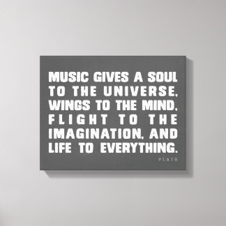 Musik gibt dem Universum ein Soul Leinwanddruck