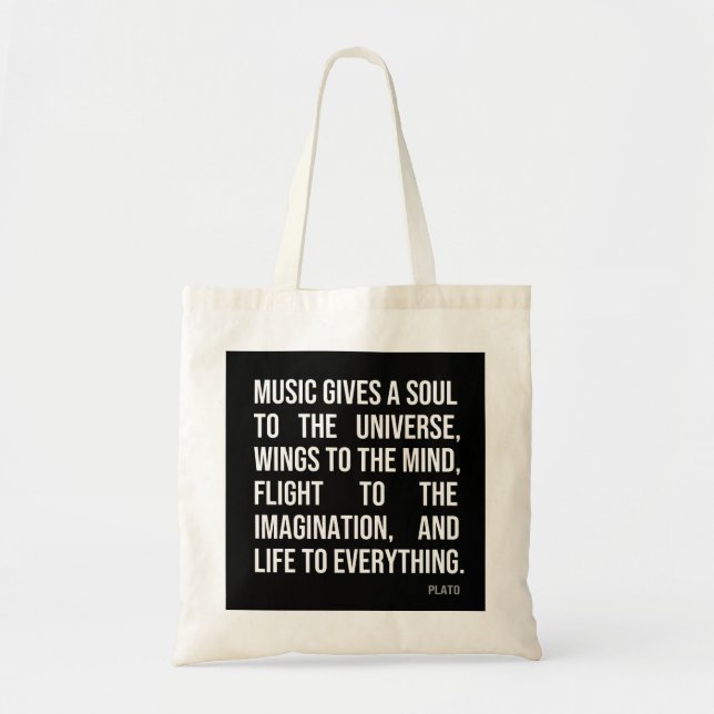 Musik gibt dem Universum ein Soul Tragetasche (Vorne)